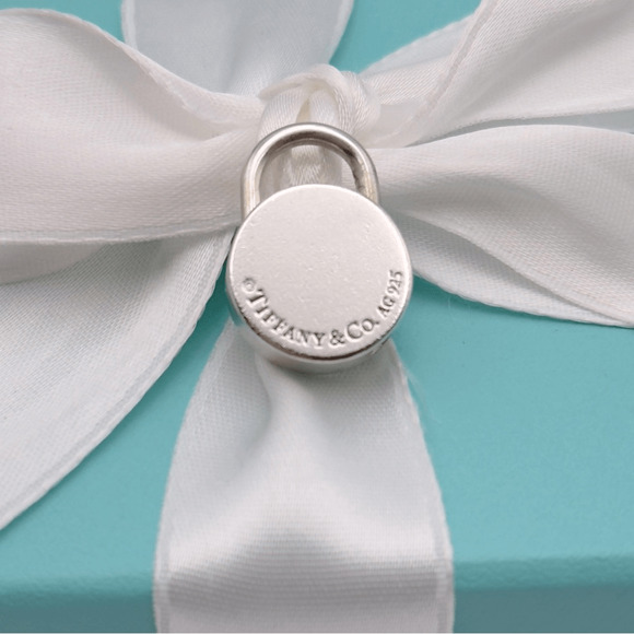 Tiffany & Co. Sterling Silver Class Of 2012 Lock Charm Or Pendant W/ Pouch - Picture 4 of 8